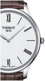 Tissot T Classic Tradition 5.5 Quartz White Dial Brown Leather Strap Watch For Men - T063.409.16.018.00 Buy Now By Tissot