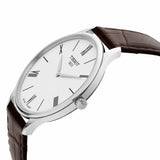 Tissot T Classic Tradition 5.5 Quartz White Dial Brown Leather Strap Watch For Men - T063.409.16.018.00 Buy Now By Tissot