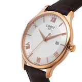 Tissot T Classic Tradition Silver Dial Brown Leather Strap Watch For Men - T063.610.36.038.00 Buy Now By Tissot