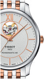 Tissot Tradition Powermatic 80 Open Heart Silver Dial Two Tone Steel Strap Watch For Men - T063.907.22.038.01 Buy Now By Tissot