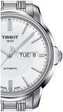Tissot Automatics III Day Date White Dial Silver Steel Strap Watch For Men - T065.430.11.031.00 Buy Now By Tissot