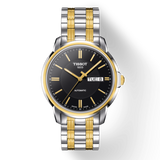 Tissot Automatics III Day Date Black Dial Two Tone Steel Strap Watch For Men - T065.430.22.051.00 Buy Now By Tissot