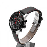 Tissot T Sport PRS 200 Chronograph Grey Dial Black Leather Strap Watch For Men - T067.417.26.051.00 Buy Now By Tissot