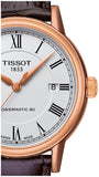 Tissot T Classic Carson Powermatic 80 White Dial Brown Leather Strap Watch for Men - T085.407.36.013.00 Buy Now By Tissot