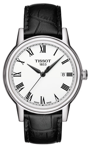Tissot T Classic Carson White Dial Black Leather Strap Watch for Men - T085.410.16.013.00 Buy Now By Tissot