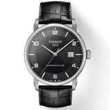 Tissot Luxury Powermatic 80 Black Dial Black Leather Strap Watch For Men - T086.407.16.057.00 Buy Now By Tissot