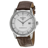 Tissot Luxury Powermatic 80 Silver Dial Brown Leather Strap Watch For Men - T086.407.16.031.00 Buy Now By Tissot