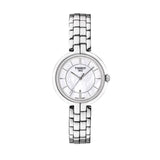 Tissot T Lady Flamingo Mother of Pearl White Dial Silver Steel Strap Watch For Women - T094.210.11.111.00 Buy Now By Tissot