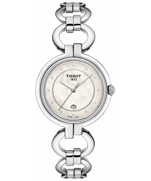 Tissot T Trend Flamingo Mother of Pearl Dial Silver Steel Strap Watch for Women - T094.210.11.116.00 Buy Now By Tissot