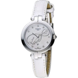 Tissot T Trend Flamingo Valentines Mother of Pearl White Dial White Leather Strap Watch For Women - T094.210.16.111.01 Buy Now By Tissot
