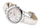Tissot T Trend Flamingo Valentines Mother of Pearl White Dial White Leather Strap Watch For Women - T094.210.16.111.01 Buy Now By Tissot
