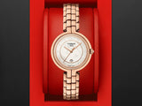 Tissot T Lady Flamingo Mother of Pearl Dial Rose Gold Steel Strap Watch For Women - T094.210.33.116.02 Buy Now By Tissot