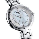 Tissot T Lady Flamingo Mother of Pearl White Dial Silver Steel Strap Watch For Women - T094.210.11.111.00 Buy Now By Tissot