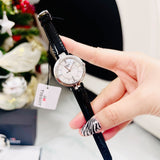 Tissot T Lady Flamingo Mother of Pearl White Dial Black Leather Strap Watch for Women - T094.210.16.111.00 Buy Now By Tissot