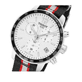Tissot Quickster Chronograph NBA Toronto Raptors White Dial Two Tone NATO Strap Watch for Men - T095.417.17.037.16 Buy Now By Tissot