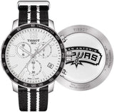 Tissot Quickster Chronograph NBA San Antonio Spurs Edition White Dial Two Tone NATO Strap Watch for Men - T095.417.17.037.07 Buy Now By Tissot