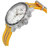 Tissot Quickster Chronograph NBA LA Lakers White Dial Yellow NATO Strap Watch for Men - T095.417.17.037.05 Buy Now By Tissot