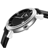Tissot T Classic Bridgeport Black Dial Black Leather Strap Watch For Men - T097.410.16.058.00 Buy Now By Tissot