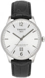 Tissot Chemin Des Tourelles Powermatic 80 Silver Dial Black Leather Strap Watch For Men - T099.407.16.037.00 Buy Now By Tissot