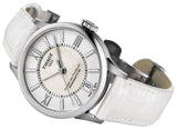 Tissot Chemin Des Tourelles Powermatic 80 Lady White Dial White Leather Strap Watch For Women - T099.207.16.116.00 Buy Now By Tissot