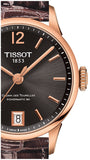 Tissot Chemin Des Tourelles Powermatic 80 Lady Brown Dial Brown Leather Strap Watch For Women - T099.207.36.447.00 Buy Now By Tissot