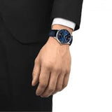 Tissot Chemin Des Tourelles Powermatic 80 Blue Dial Blue Leather Strap Watch for Men - T099.407.16.047.00 Buy Now By Tissot