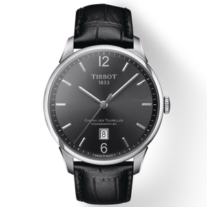 Tissot Chemin Des Tourelles Powermatic 80 Black Dial Black Leather Strap Watch For Men - T099.407.16.447.00 Buy Now By Tissot
