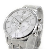 Tissot Chemin des Tourelles Automatic Chronograph White Dial Silver Steel Strap Watch for Men - T099.427.11.038.00 Buy Now By Tissot