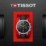 Tissot T Classic Chemin Des Tourelles Chronograph Black Dial Black Leather Strap Watch For Men - T099.427.16.058.00 Buy Now By Tissot