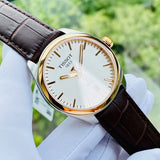 Tissot T Classic PR 100 Quartz White Dial Brown Leather Strap Watch for Men - T101.410.26.031.00 Buy Now By Tissot