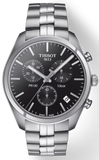 Tissot T Classic PR 100 Chronograph Black Dial Silver Steel Strap Watch for Men - T101.417.11.051.00 Buy Now By Tissot