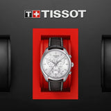 Tissot PR 100 Chronograph Silver Dial Brown Leather Strap Watch for Men - T101.417.16.031.00 Buy Now By Tissot