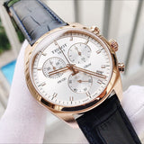 Tissot T Classic PR 100 Chronograph Silver Dial Black Leather Strap Watch for Men - T101.417.36.031.00 Buy Now By Tissot