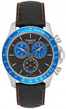 Tissot V8 Alpine Carbon Chronograph Black Dial Black Leather Strap Watch For Men - T106.417.16.201.00 Buy Now By Tissot