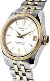 Tissot Ballade Powermatic 80 Mother of Pearl Silver Dial Two Tone Steel Strap Watch For Women - T108.208.22.117.00 Buy Now By Tissot