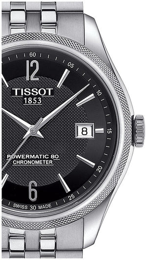 Tissot Ballade Powermatic 80 Cosc Black Dial Silver Steel Strap Watch For Men - T108.408.11.057.00 Buy Now By Tissot