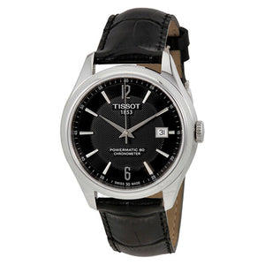 Tissot Ballade Powermatic 80 Cosc Black Dial Black Leather Strap Watch For Men - T108.408.16.057.00 Buy Now By Tissot