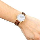 Tissot Everytime Desire Small White Dial Maroon Leather Strap Watch For Women - T109.210.36.031.00 Buy Now By Tissot