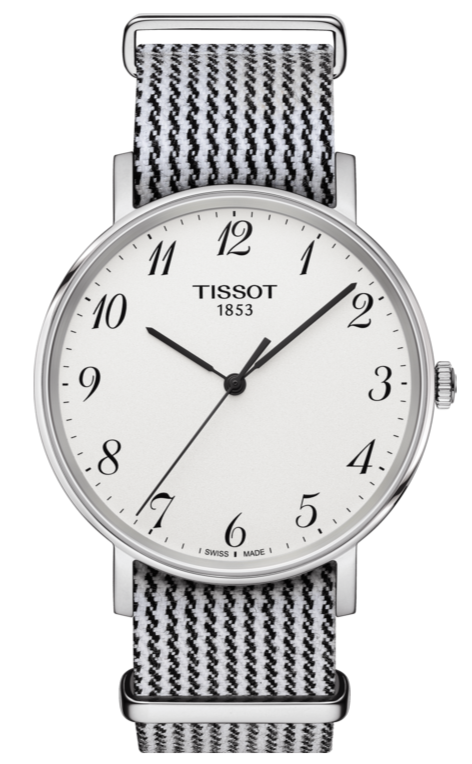 Tissot T Classic Everytime Medium White Dial Two Tone NATO Strap Watch for Women - T109.410.18.032.00 Buy Now By Tissot