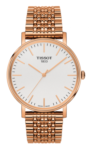Tissot Everytime Medium White Dial Rose Gold Mesh Bracelet Watch For Men - T109.410.33.031.00 Buy Now By Tissot