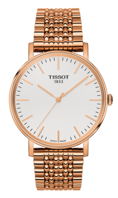 Tissot Everytime Medium White Dial Rose Gold Mesh Bracelet Watch For Men - T109.410.33.031.00 Buy Now By Tissot