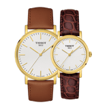 Tissot T Classic Everytime White Dial Brown Leather Strap Watch For Men - T109.410.36.031.00 Buy Now By Tissot