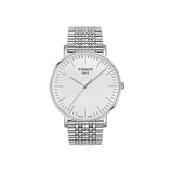Tissot T Classic Everytime Large White Dial Silver Steel Strap Watch for Men - T109.610.11.031.00 Buy Now By Tissot