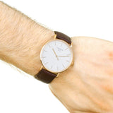 Tissot T Classic Everytime White Dial Brown Leather Strap Watch for Men - T109.610.36.031.00 Buy Now By Tissot