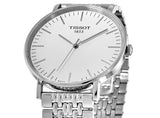 Tissot T Classic Everytime Large White Dial Silver Steel Strap Watch for Men - T109.610.11.031.00 Buy Now By Tissot