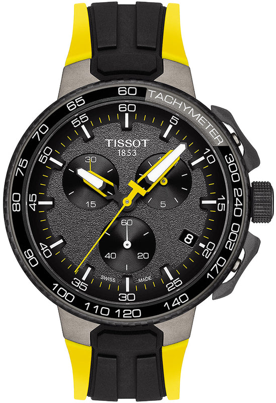 Tissot T Bike Cycling Tour de France Black Dial Two Tone Rubber Strap Watch For Men - T111.417.37.441.00 Buy Now By Tissot