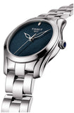 Tissot T Wave Donna Blue Dial Silver Steel Strap Watch For Women - T112.210.11.041.00 Buy Now By Tissot