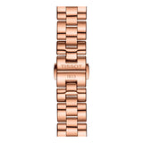 Tissot T Wave Black Dial Rose Gold Steel Strap Watch For Women - T112.210.33.051.00 Buy Now By Tissot