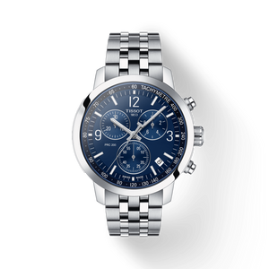 Tissot PRC 200 Chronograph Quartz Blue Dial Silver Steel Strap Watch For Men - T114.417.11.047.00 Buy Now By Tissot