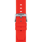 Tissot T Race Chronograph Black Dial Red Silicone Strap Watch For Men - T115.417.27.051.00 Buy Now By Tissot